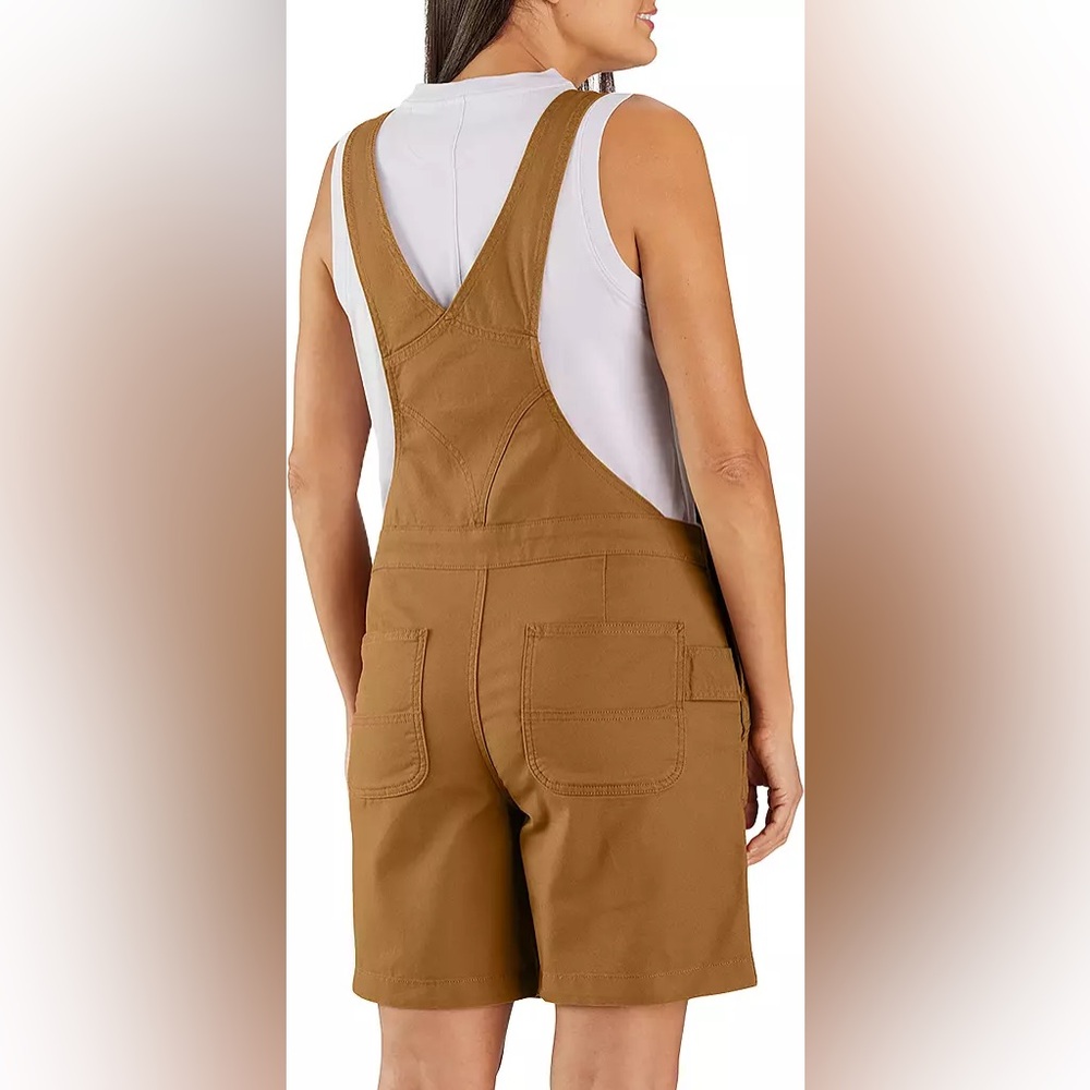 Carhartt Women's Rugged Flex Relaxed Fit Canvas Shortalls NWT Sz: Med - Picture 11 of 14